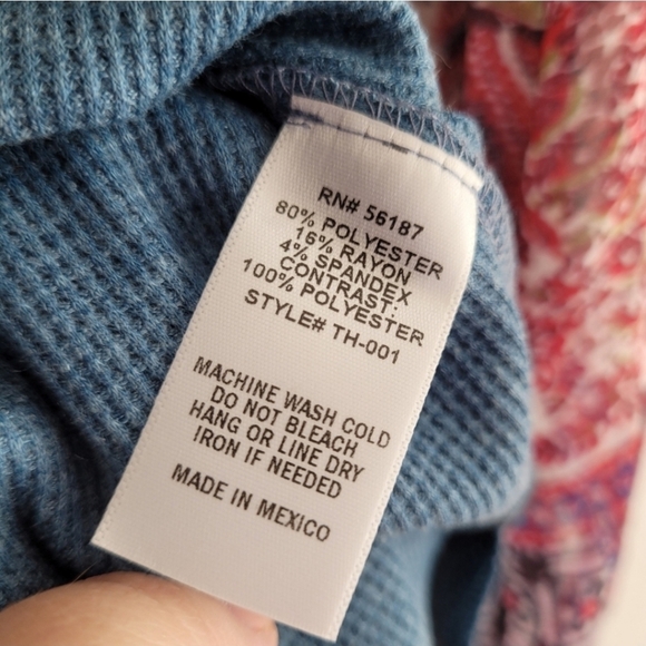 NWT Baea blue boho blouse size 2X - Picture 7 of 7